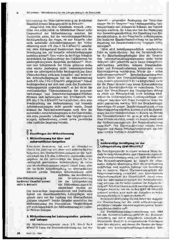 Vorschauseite 5: Mitbestimmung bei der Lohngestaltung in der Dienststelle