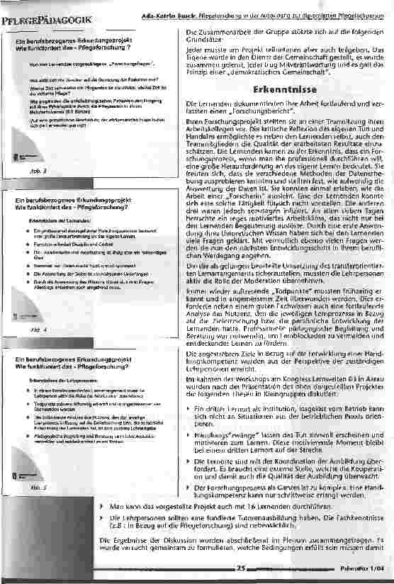 Vorschauseite 4: Pflegeforschung in der Ausbildung zur diplomierten Pflegefachperson Vom Grundlagenzum Kontextwissen