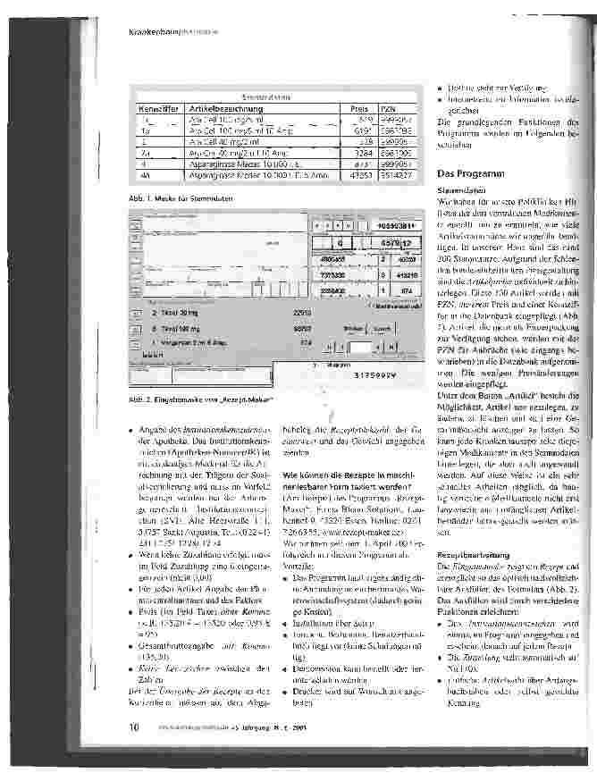 Vorschauseite 4: Rezeptdruck nach § 300 SGB V - Abrechnung über ein Rechenzentrum Ein Erfahrungsbericht