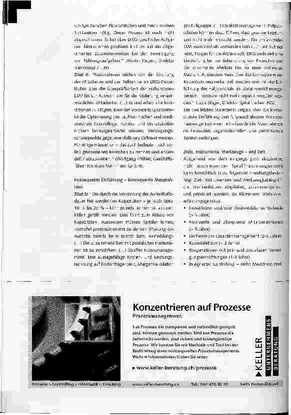 Vorschauseite 2: Spitäler, bereitet Euch jetzt vor!