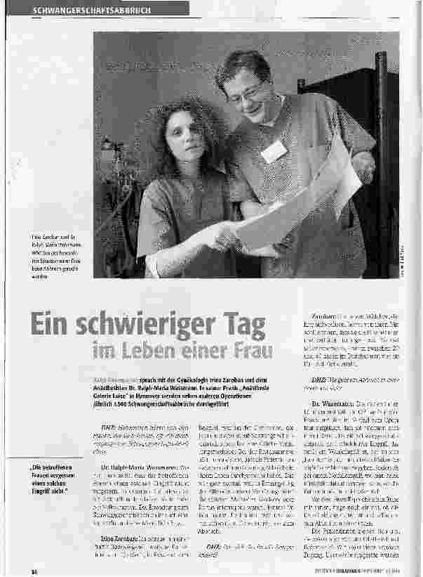Vorschauseite 1: Ein schwieriger Tag im Leben einer Frau