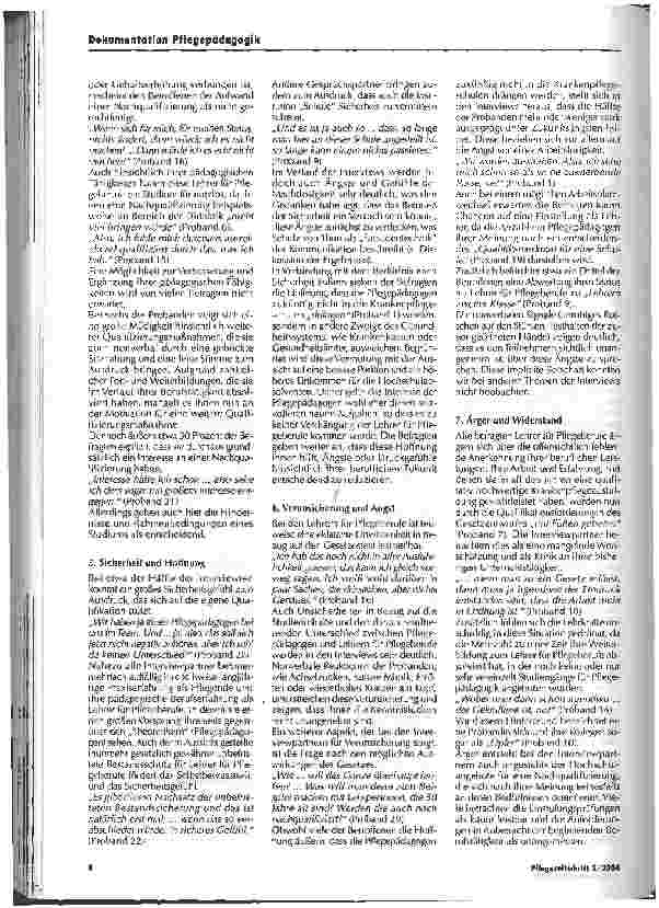 Vorschauseite 3: Konsequenzen aus der Novellierung des Krankenpflegegesetzes aus der Sicht betroffener Lehrkräfte