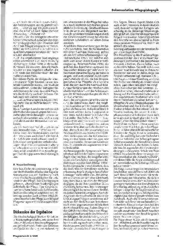 Vorschauseite 4: Konsequenzen aus der Novellierung des Krankenpflegegesetzes aus der Sicht betroffener Lehrkräfte
