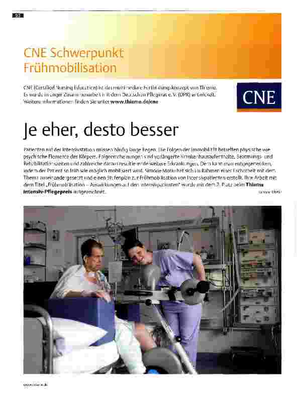 Vorschauseite 1: Je eher, desto besser