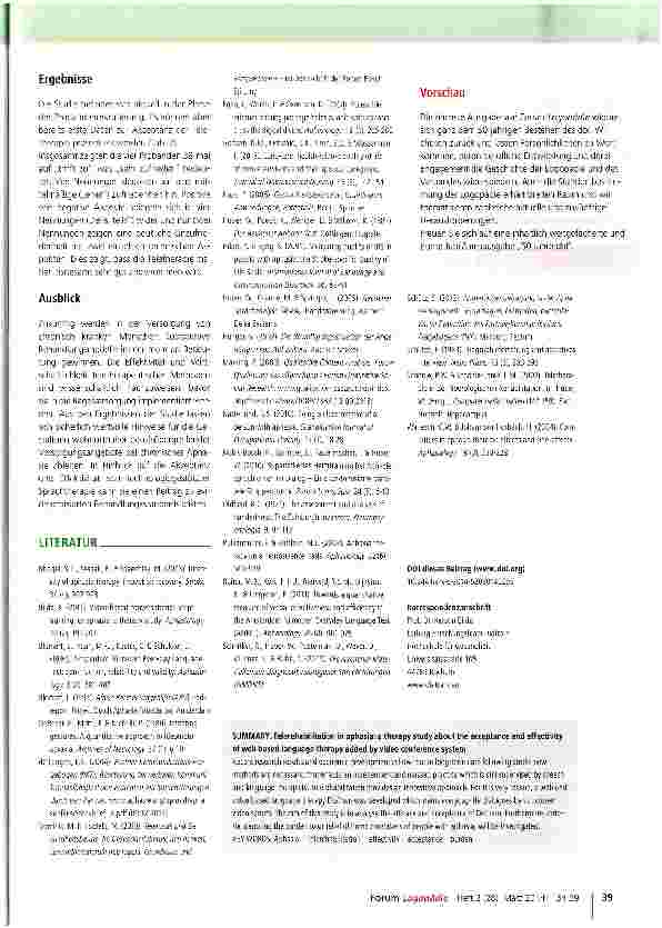 Vorschauseite 6: Teletherapie bei Aphasie