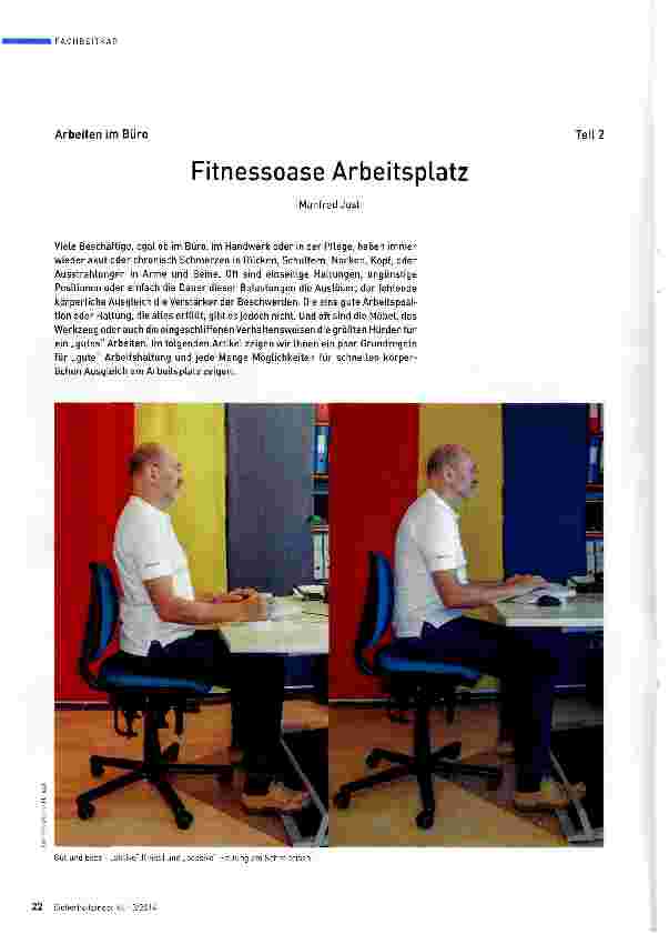 Vorschauseite 1: Fitnessoase Arbeitsplatz