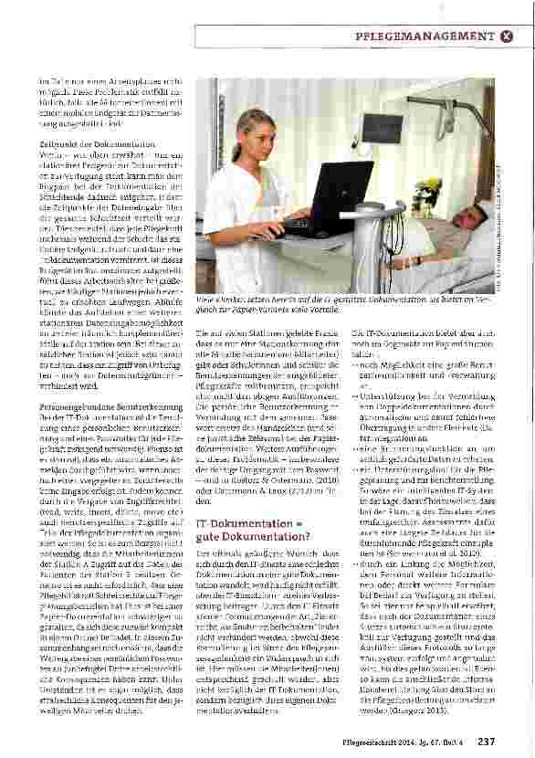Vorschauseite 2: Von Mythen und Wahrheiten der IT-gestützten Pflegedokumentation