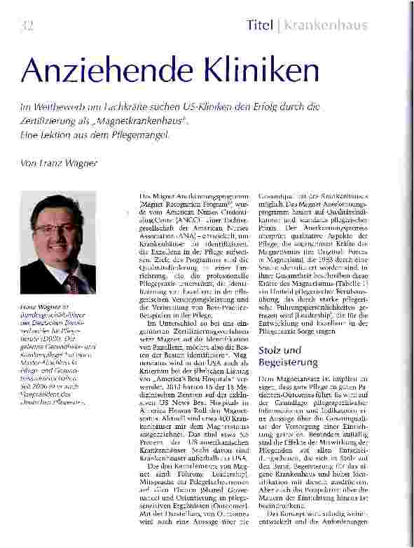 Vorschauseite 1: Anziehende Kliniken