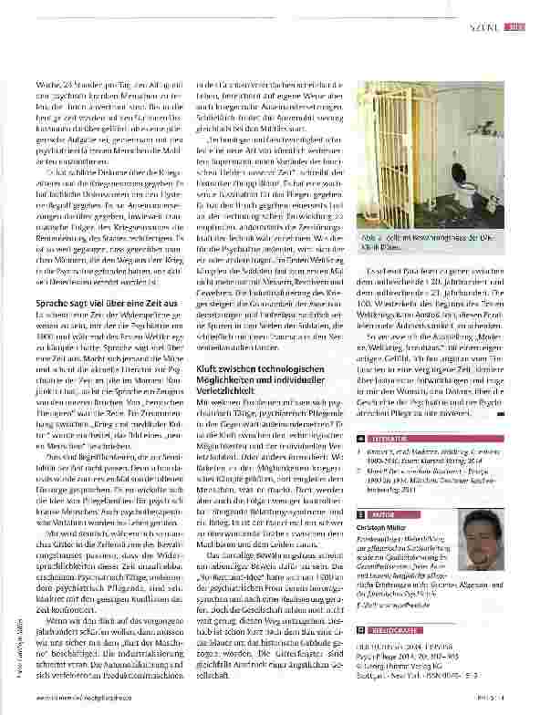 Vorschauseite 2: Psychiatrie zwischen Aufbruch und Resignation