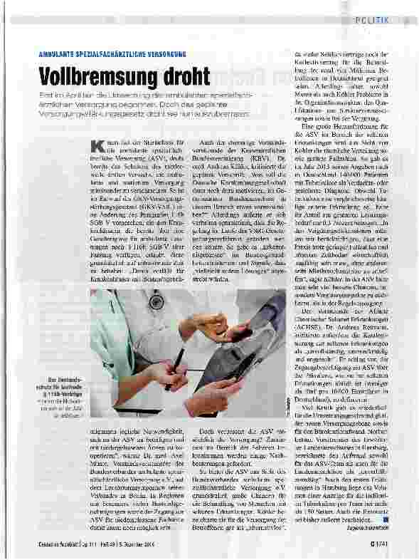 Vorschauseite 1: Vollbremsung droht