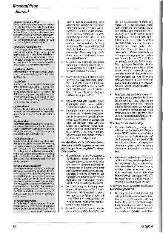 Vorschauseite 3: Impfen - Mythos und Wirklichkeit