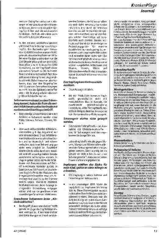 Vorschauseite 4: Impfen - Mythos und Wirklichkeit