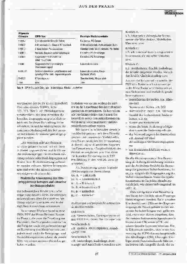 Vorschauseite 5: Einstufung von Medizinprodukten gemäß der Anlage 7 der RKI-Richtlinie und praktische Konsequenzen