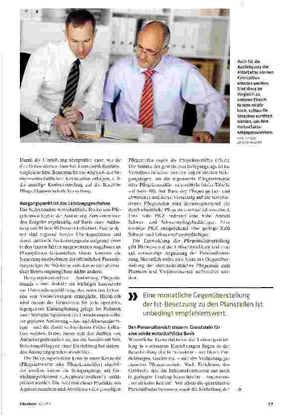 Vorschauseite 2: Die Einrichtung mit Kennzahlen professionell steuern