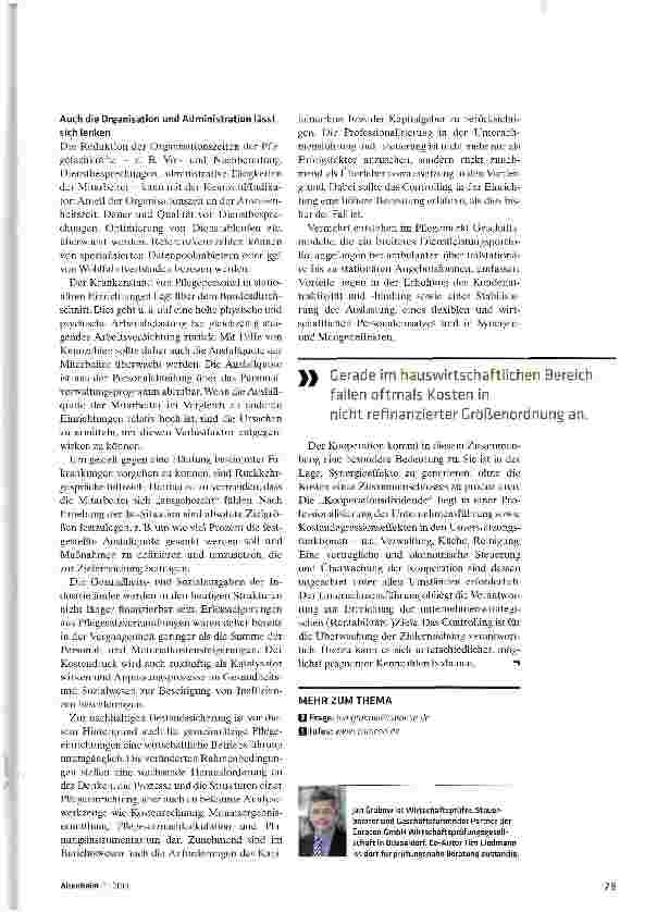 Vorschauseite 4: Die Einrichtung mit Kennzahlen professionell steuern