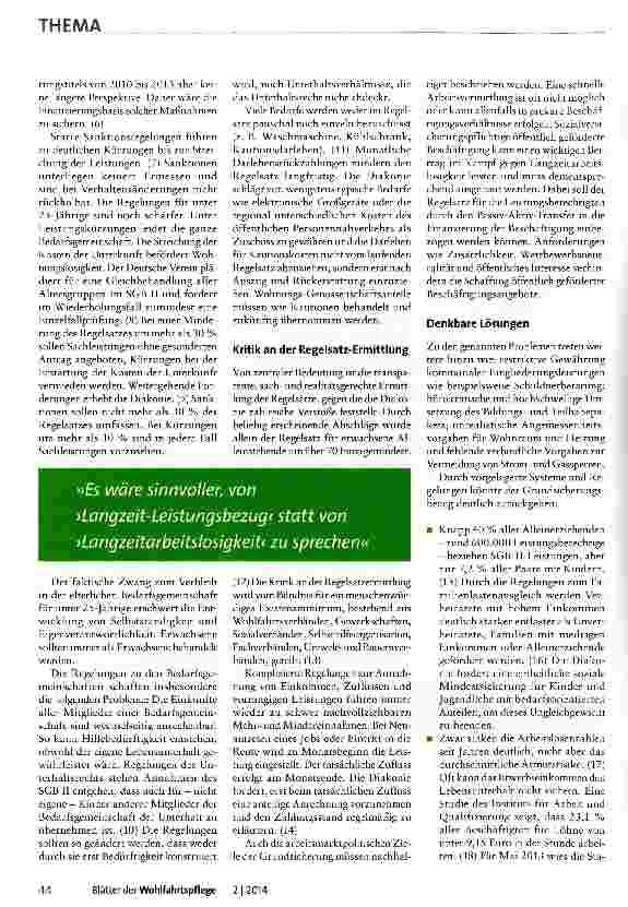 Vorschauseite 2: Existenzsicherung und Teilhabe