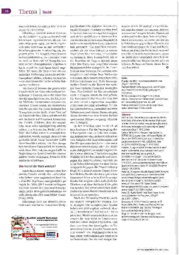 Vorschauseite 5: Die Hausgeburt ist ein Menschenrecht
