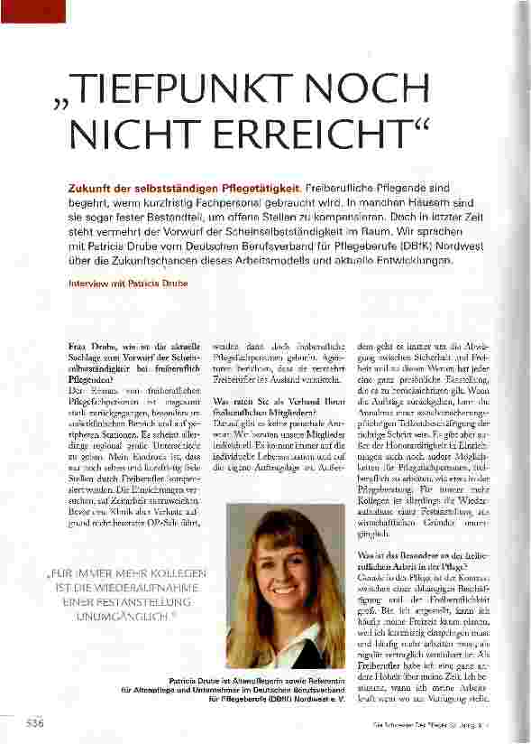 Vorschauseite 1: TIEFPUNKT NOCH NICHT ERREICHT