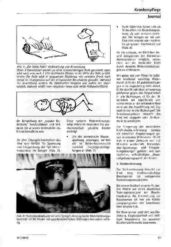 Vorschauseite 4: Krankengymnastische Behandlung bei Enkopresis im Kindesalter
