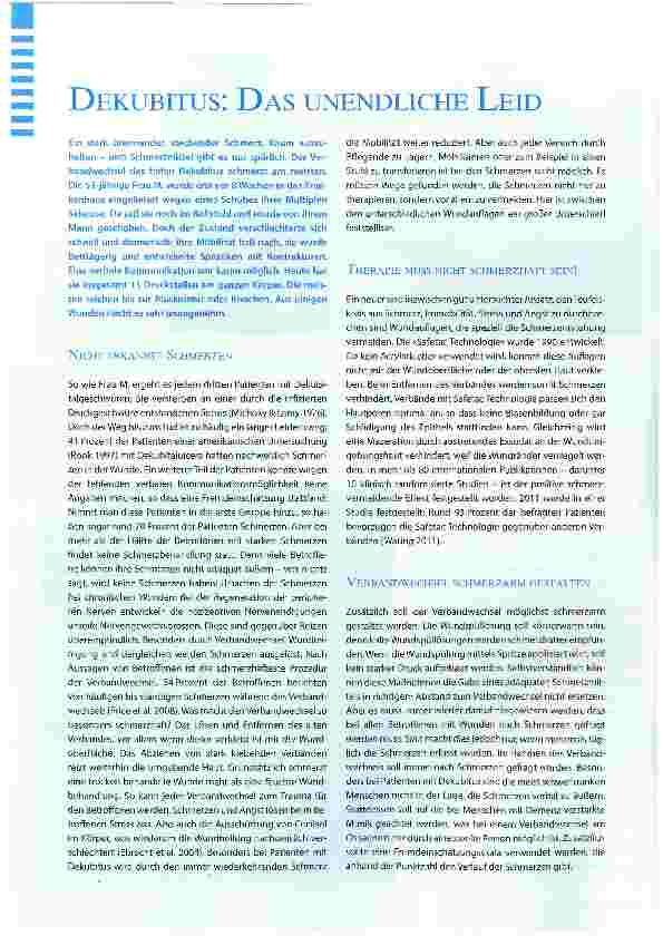 Vorschauseite 1: DEKUBITUS: DAS UNENDLICHE LEID
