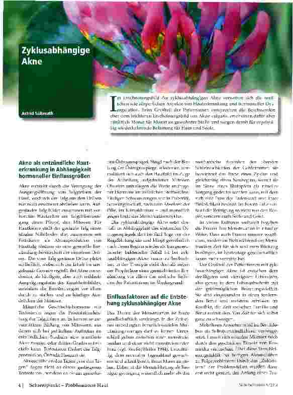 Vorschauseite 1: Zyklusabhängige Akne