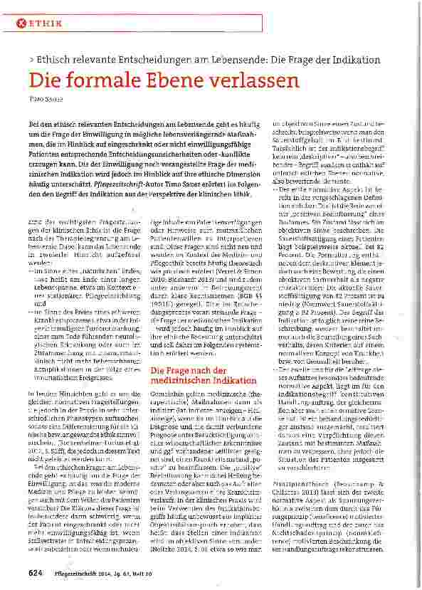 Vorschauseite 1: Die formale Ebene verlassen