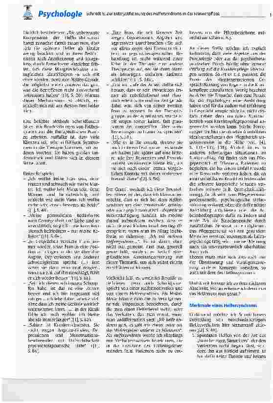 Vorschauseite 3: Zur Entmystifizierung des Helfersyndroms in der Krankenpflege