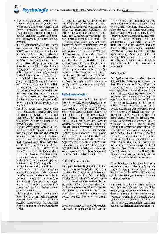 Vorschauseite 5: Zur Entmystifizierung des Helfersyndroms in der Krankenpflege