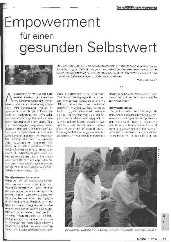 Vorschauseite 1: Empowerment für einen gesunden Selbstwert