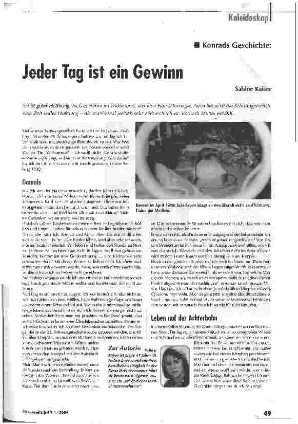 Vorschauseite 1: Jeder Tag ist ein Gewinn