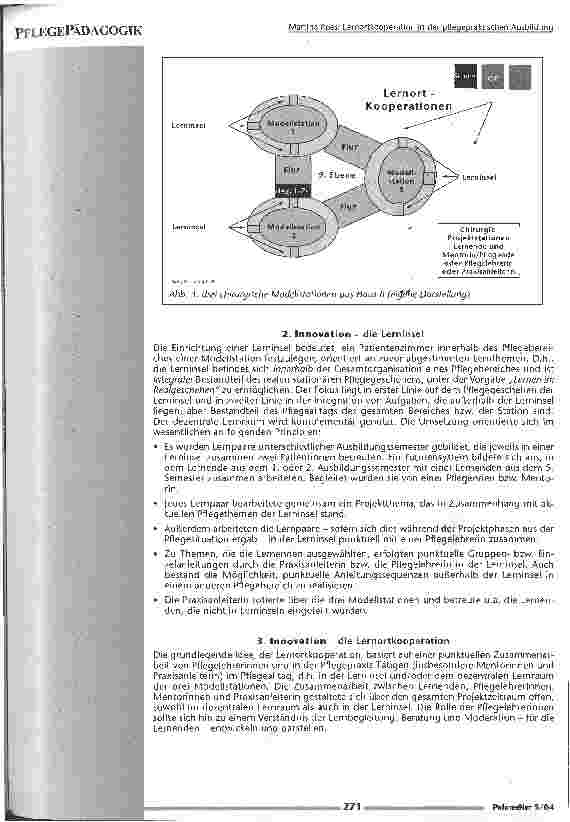 Vorschauseite 5: Lernortkooperation in der pflegepraktischen Ausbildung Ergebnisse aus einem Modellprojekt