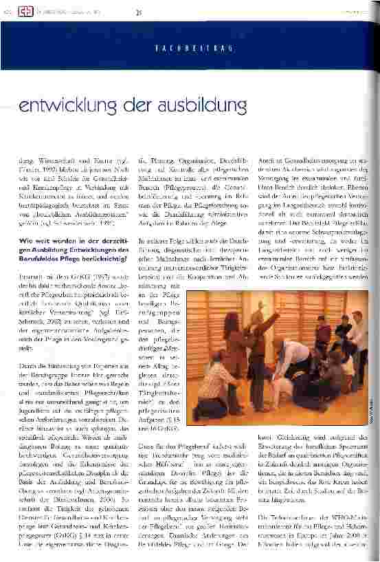 Vorschauseite 2: Ausbildung in der Gesundheitsund Krankenpflege - wohin?