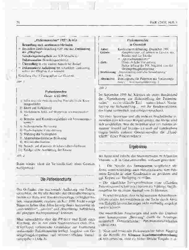Vorschauseite 2: Patientenrechte und Patientenvertretung in Österreich