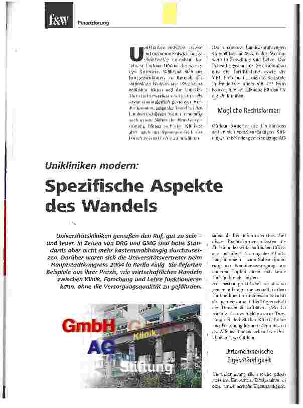 Vorschauseite 1: Spezifische Aspekte des Wandels