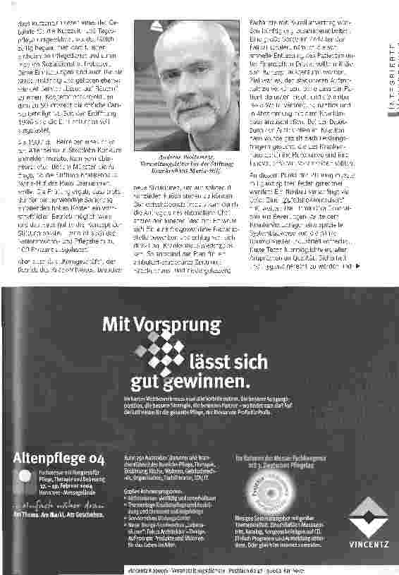 Vorschauseite 2: Frühzeitig die Weichen gestellt Krankenhaus Stadtlohn: Vom Krankenhaus zum Gesundheitszentrum