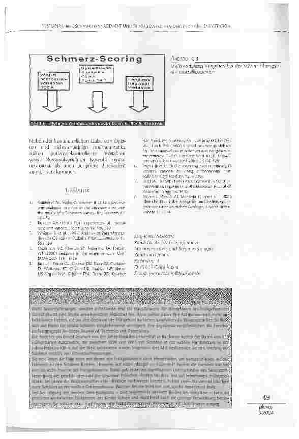 Vorschauseite 3: POSTOPERATIVES SCHMERZMANAGEMENT UND SCHMERZABSCHIRMUNG IN DER INTENSIVSTATION