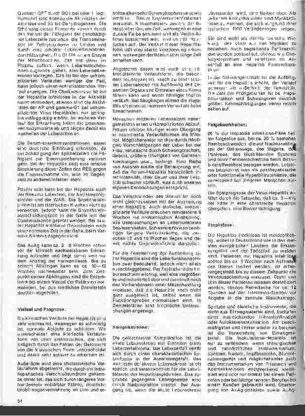Vorschauseite 3: Lebererkrankungen 2. Folge: Hepatitis infektiosa (Virus Hepatitis)