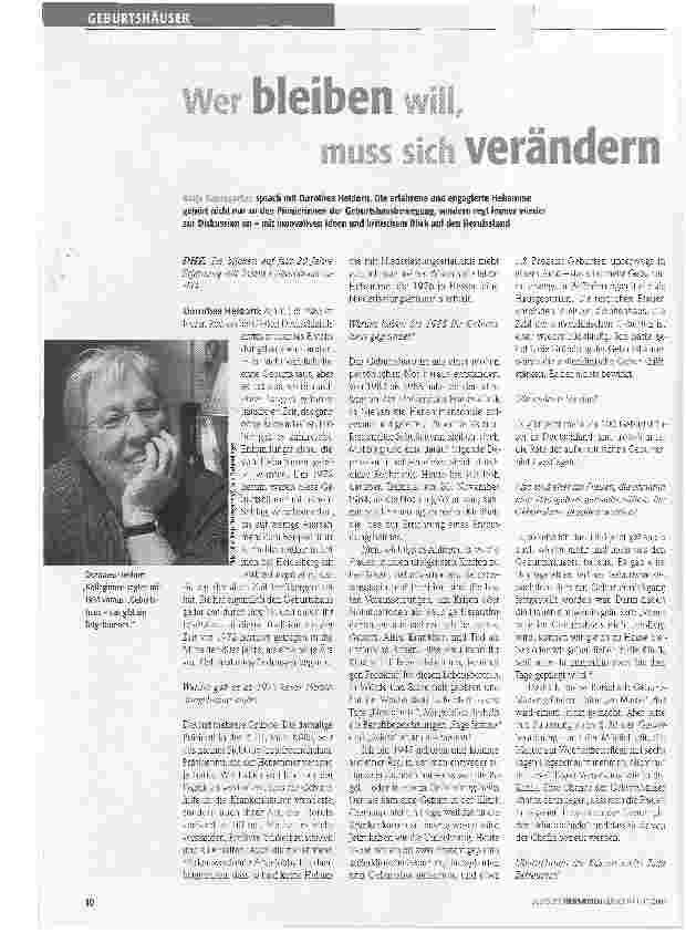 Vorschauseite 1: Wer bleiben will, muss sich verändern