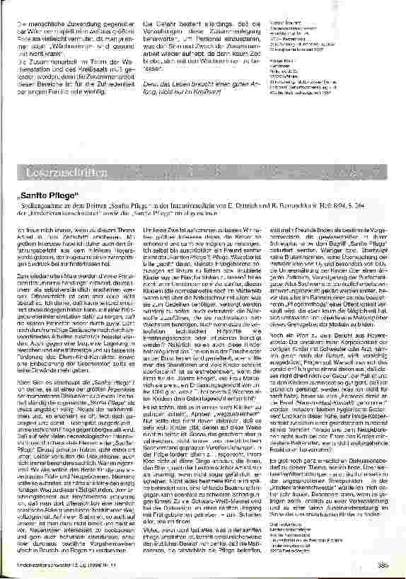 Vorschauseite 2: Zur Arbeit der Kinderkrankenschwester im Säuglingszimmer der geburtshilflichen Abteilung