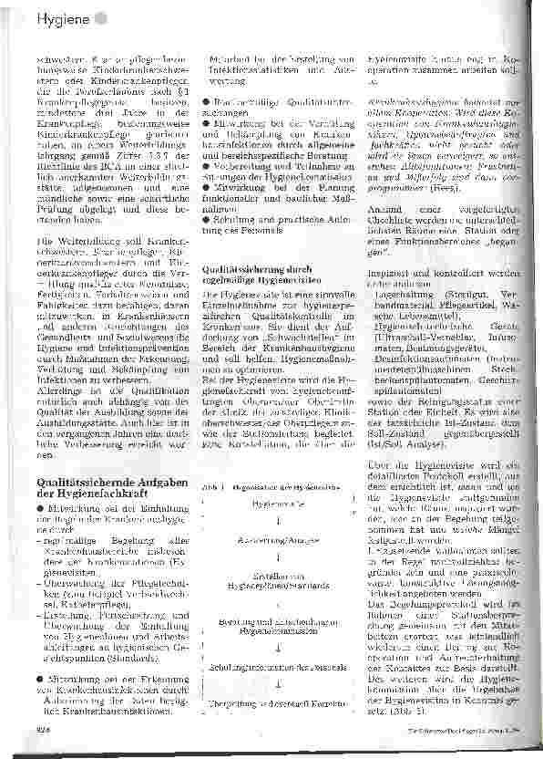 Vorschauseite 2: Qualitätssicherung der Hygiene im Krankenhaus Aufgabe der Hygienefachkraft