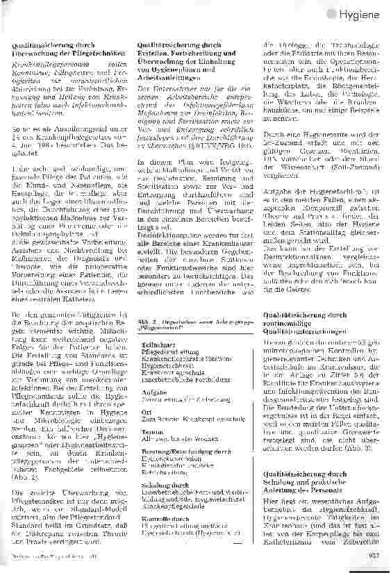 Vorschauseite 3: Qualitätssicherung der Hygiene im Krankenhaus Aufgabe der Hygienefachkraft
