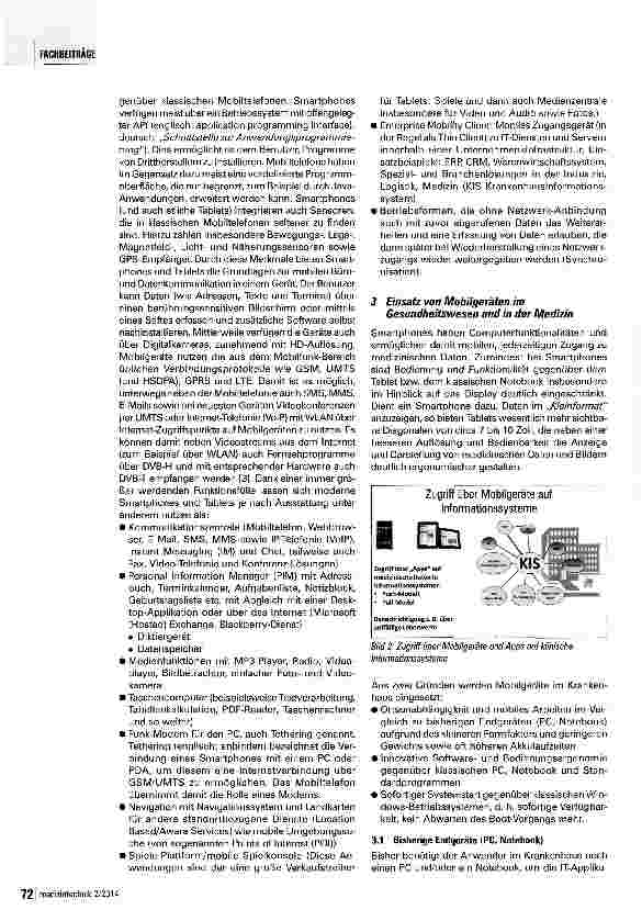 Vorschauseite 3: Mobilgeräte in der Medizin