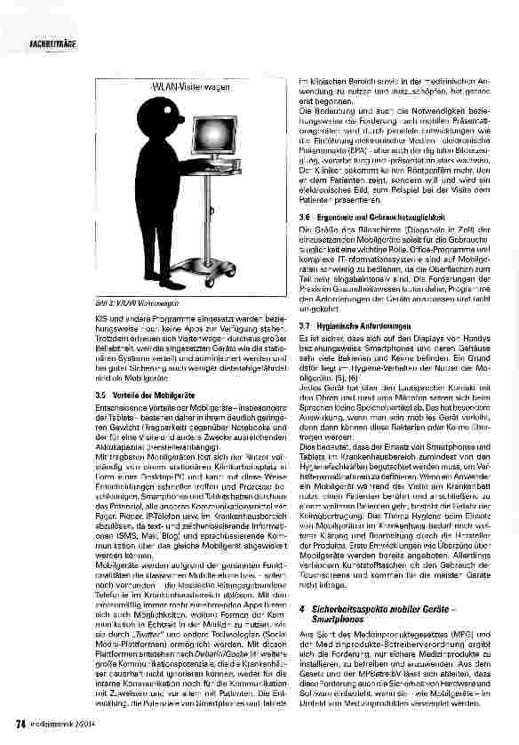 Vorschauseite 5: Mobilgeräte in der Medizin