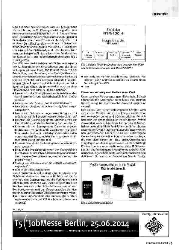 Vorschauseite 6: Mobilgeräte in der Medizin