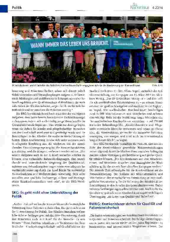 Vorschauseite 5: Bundesweite Aktionen für eine faire Krankenhausfinanzierung