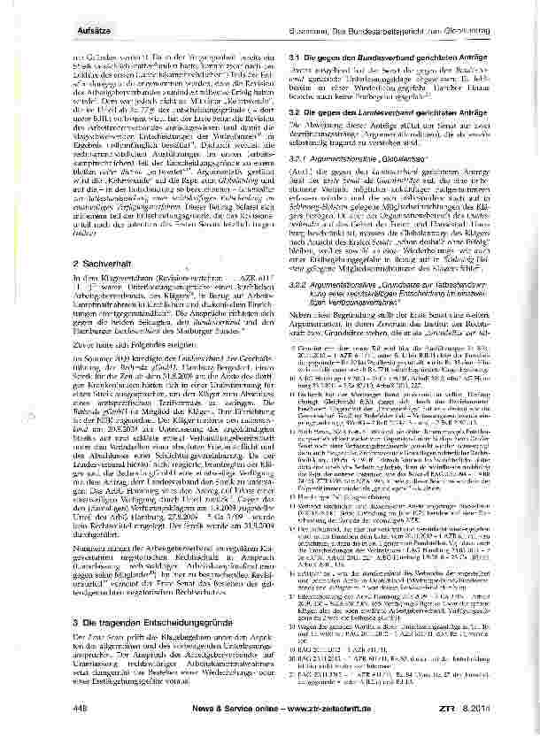 Vorschauseite 2: Das Bundesarbeitsgericht zum Globalantrag sowie zur Rechtskraft und Bindungswirkung des einstweiligen Rechts-schutzes Anmerkung zum BAG-Urteil vom 20. 11. 2012 - 1 AZR 611/11 -, Z…