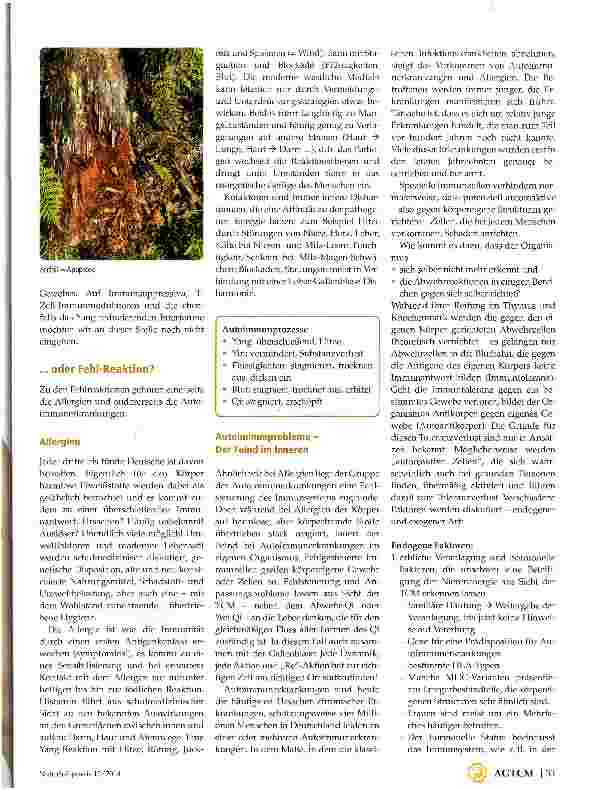 Vorschauseite 3: Immunologie und TCM Teil 2: Pathologie un Krankheiten
