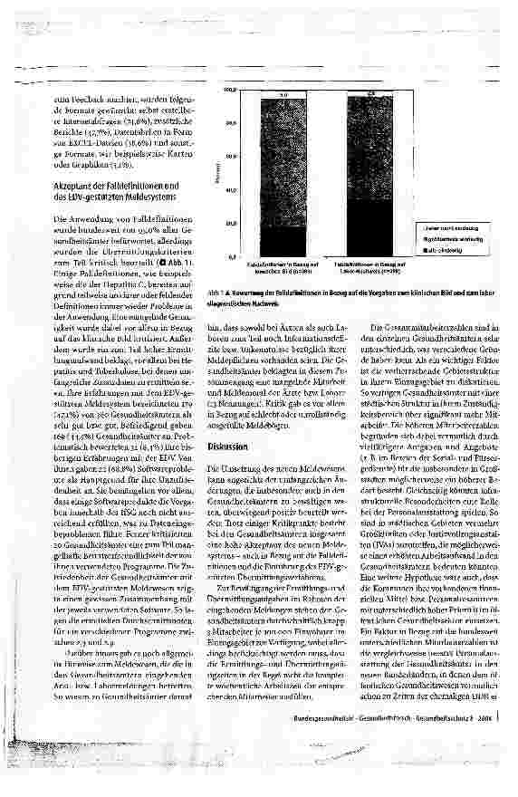 Vorschauseite 5: Befragung der Gesundheitsämter zur Umsetzung des Meldewesens nach dem Infektionsschutzgesetz