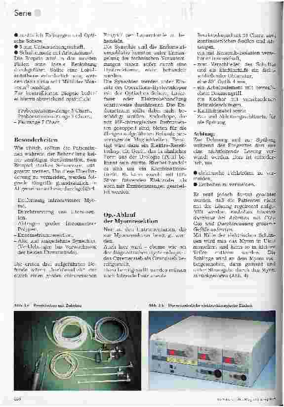 Vorschauseite 2: Minimal-invasive Chirurgie 8. Folge: Die operative Hysteroskopie
