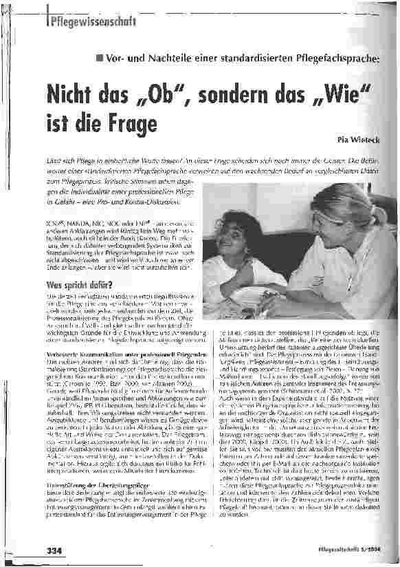 Vorschauseite 1: Nicht das Ob, sondern das Wie ist die Frage